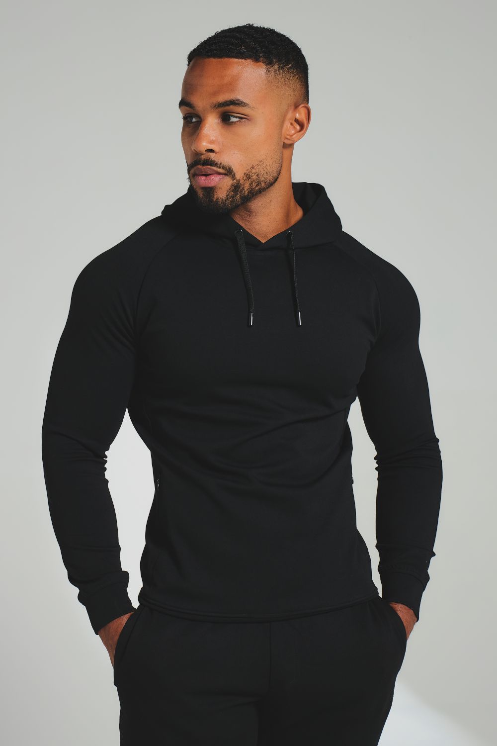 Interlock Hoodie Sweat in Black