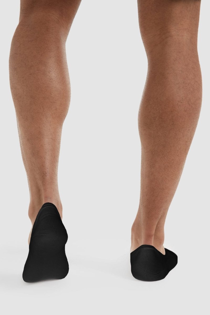 3 Pack No Show Socks in Black - TAILORED ATHLETE - ROW