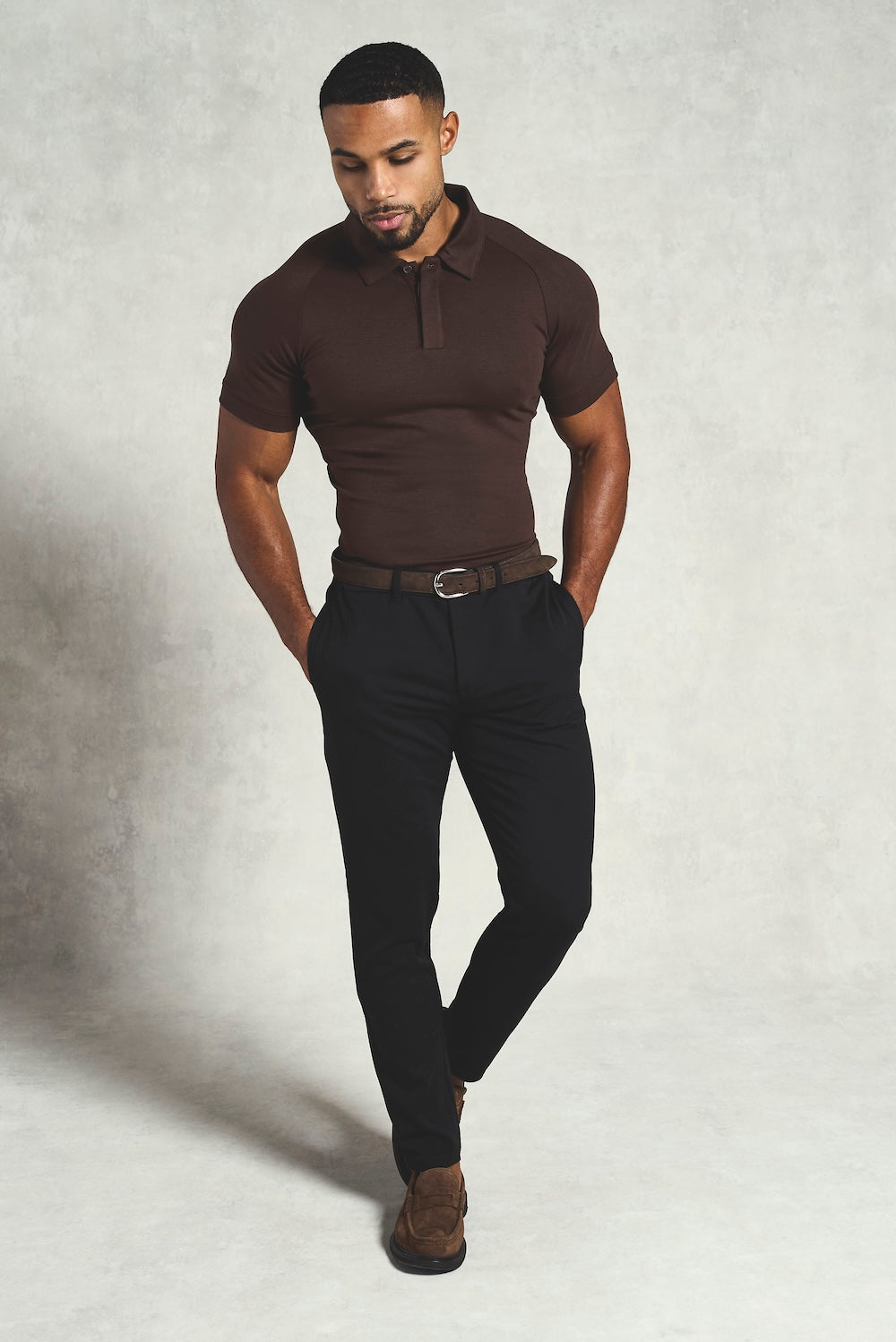 365 Muscle Fit Trouser in Black