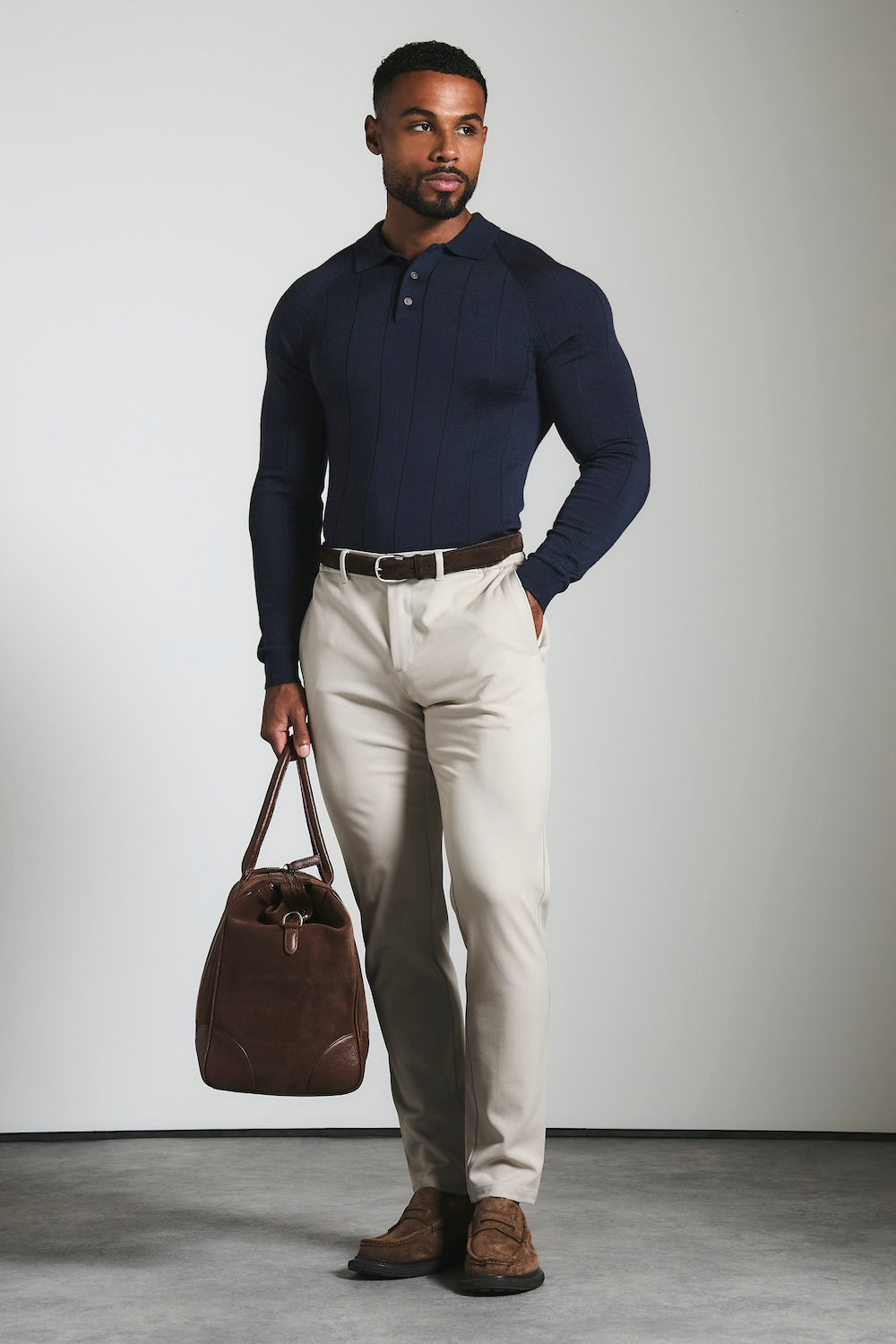 365 Muscle Fit Trouser in Sand