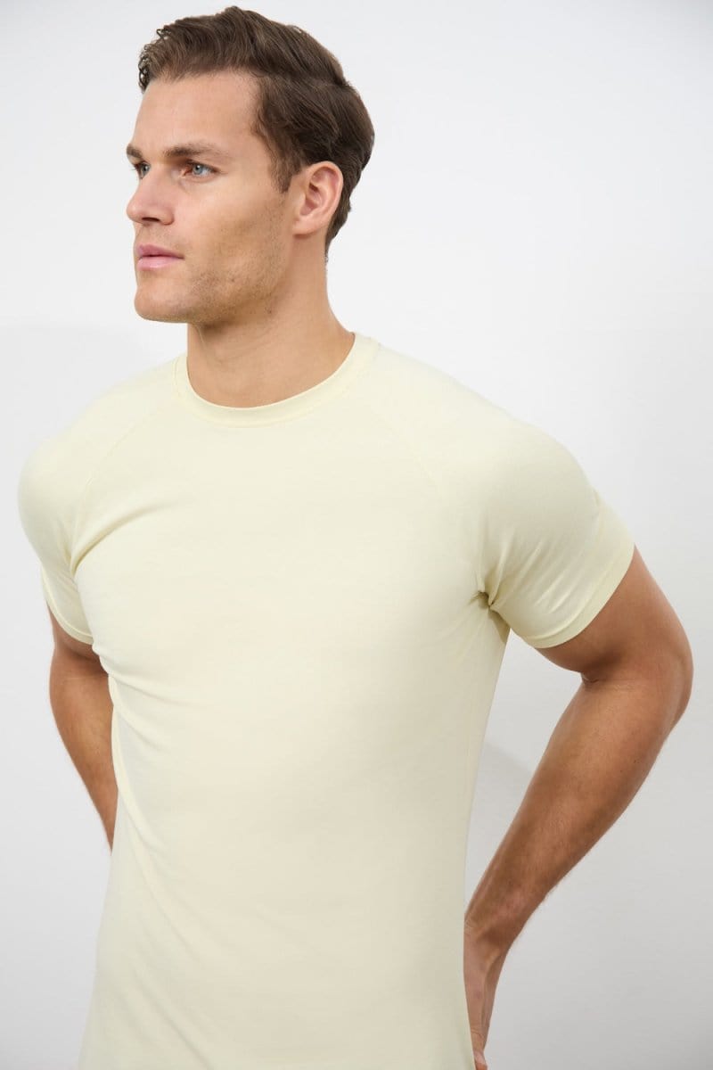 Muscle Fit T-Shirt in Lemon - TAILORED ATHLETE - ROW