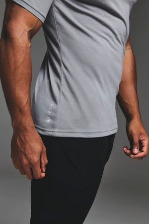 Essential Training Top in Mid Grey