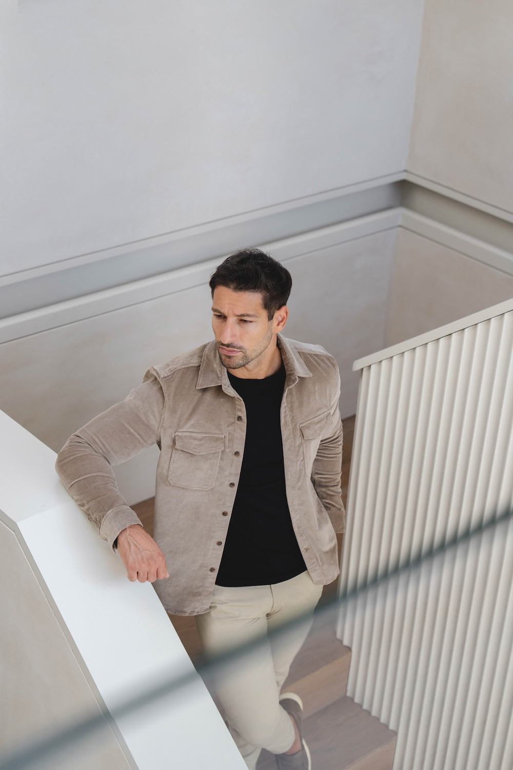 Cord Overshirt in Mole