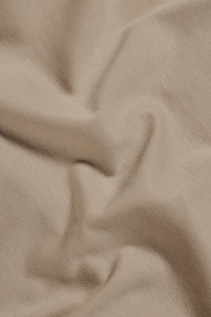 Mercerised Cotton T-Shirt in Stone
