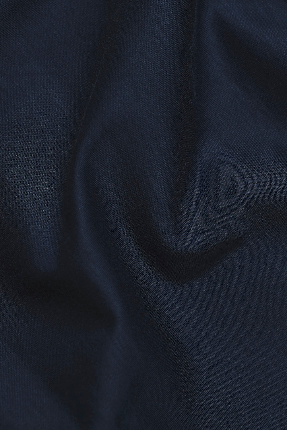 Mercerised Cotton T-Shirt in Navy