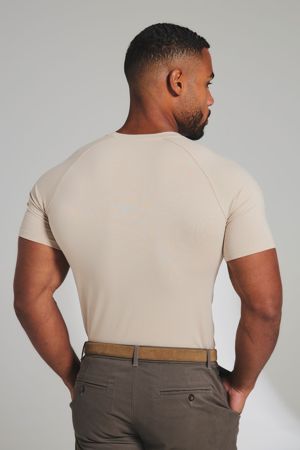 Muscle Fit T-Shirt in Pale Neutral
