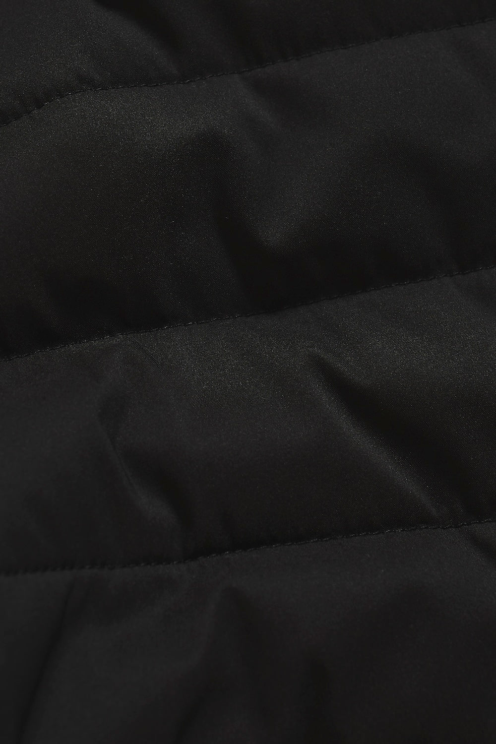 Hybrid Quilt and Jersey Zip Through Jacket in Black