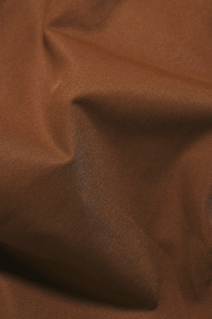 Shower Resistant Button Through Bomber Jacket in Chestnut
