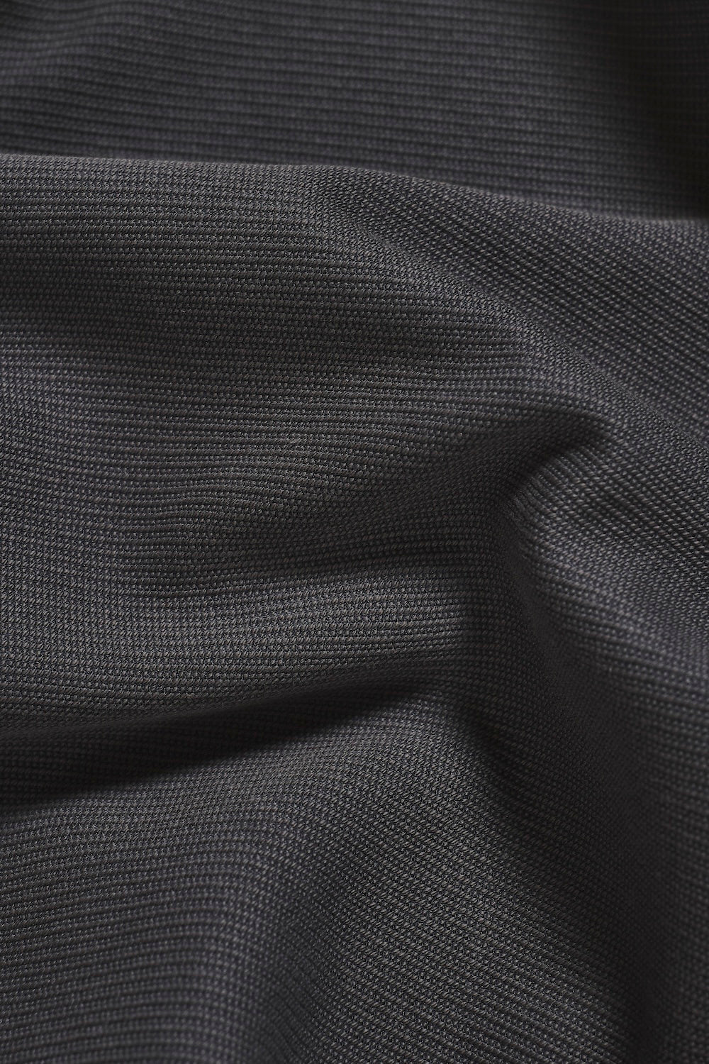 Twill Jersey Zip Through Shacket in Charcoal