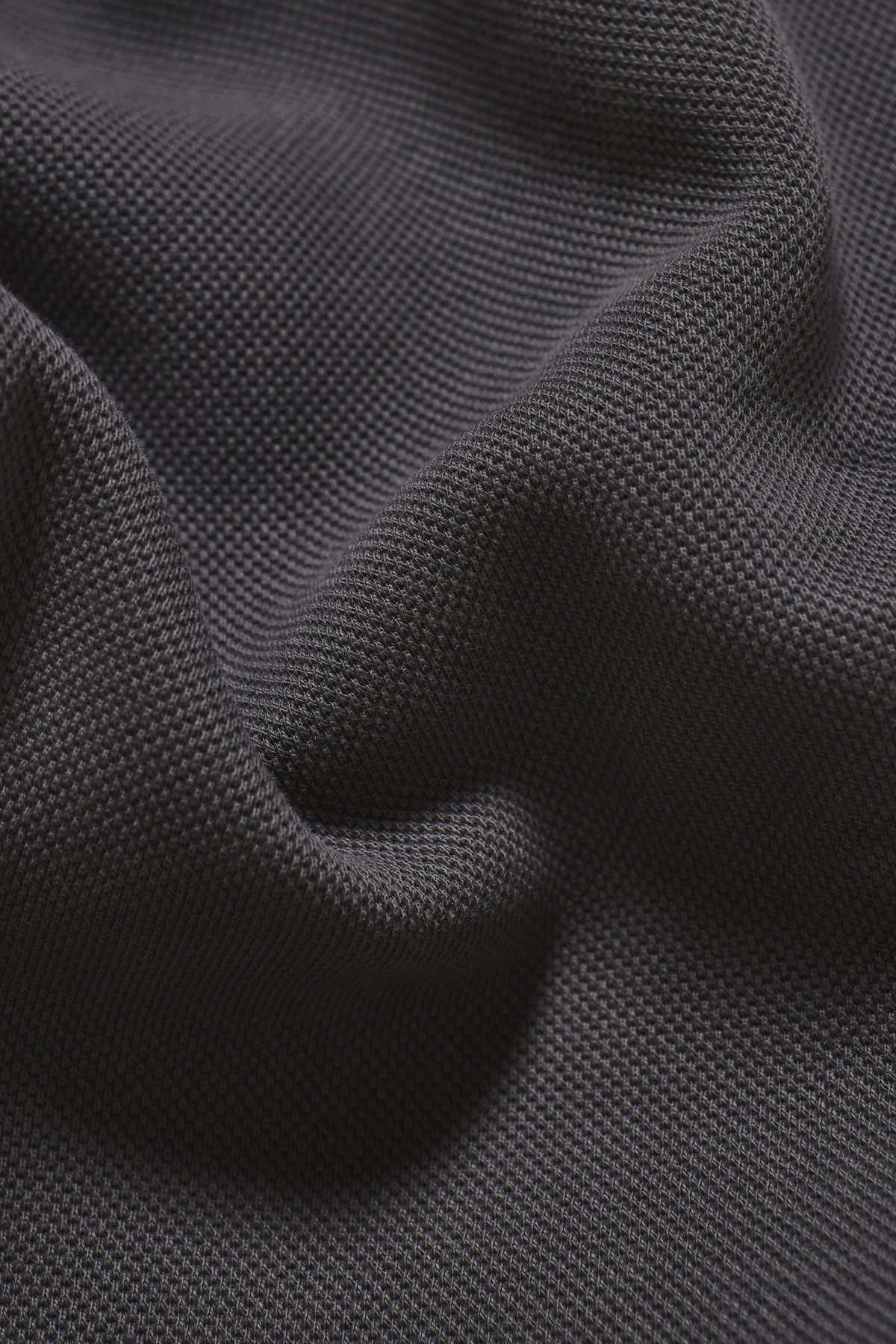Textured Jersey Shacket in Charcoal