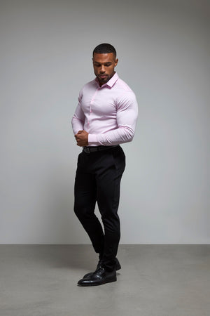 Muscle Fit Dress Shirt in Pink