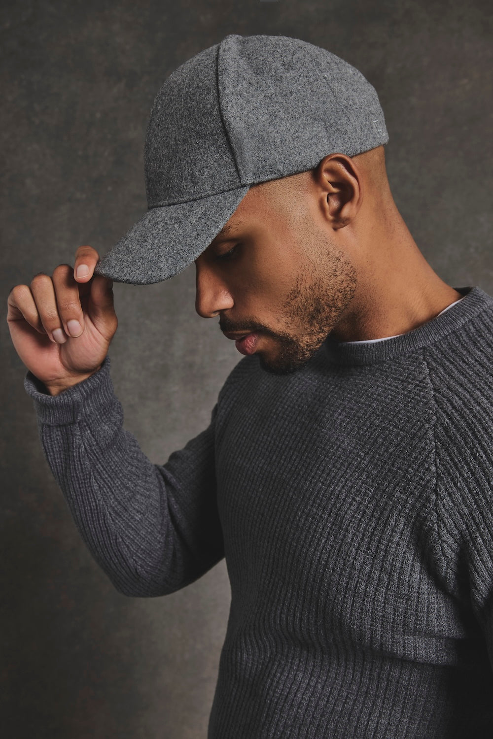 TA Embroidered Baseball Cap in Grey