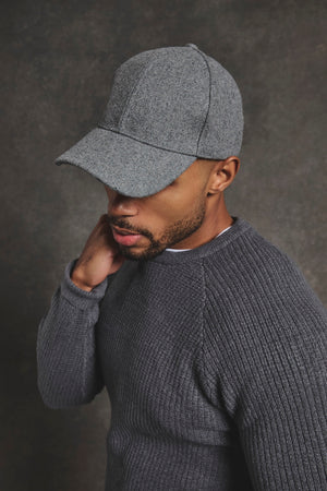 TA Embroidered Baseball Cap in Grey
