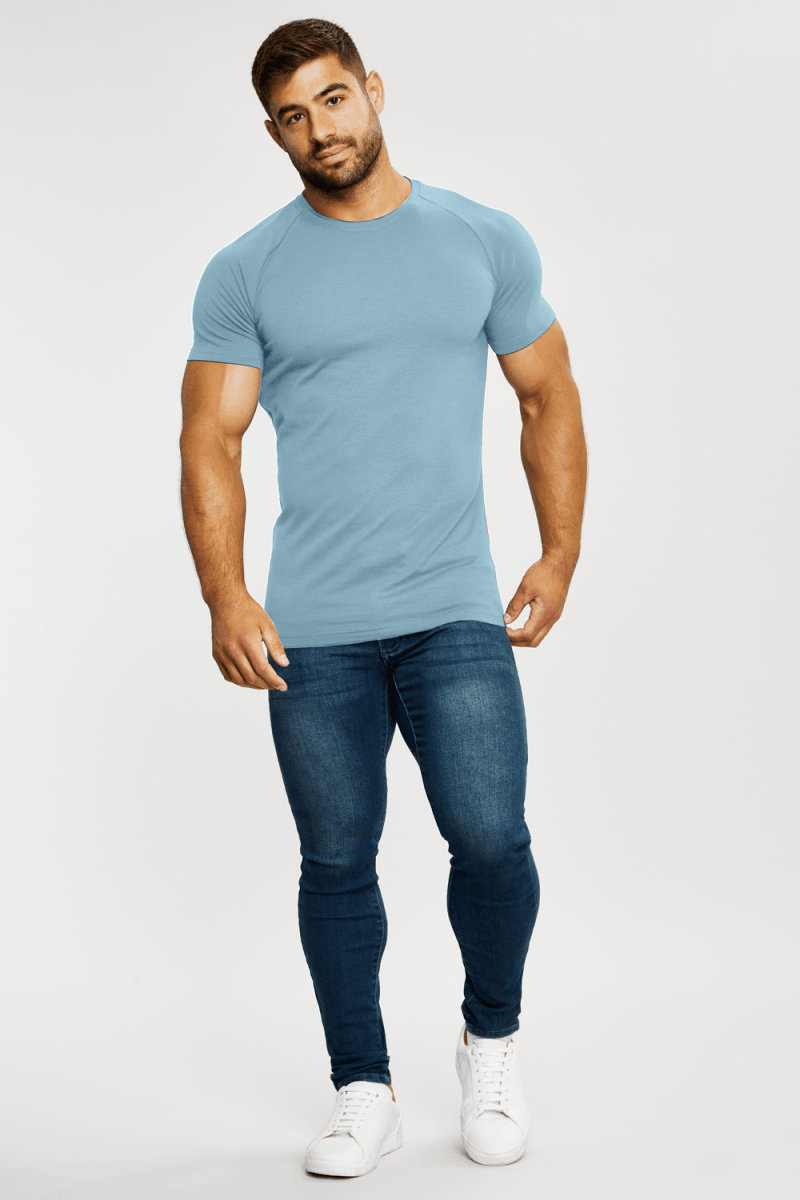 Muscle Fit Blue & White 5-Pack - TAILORED ATHLETE - ROW