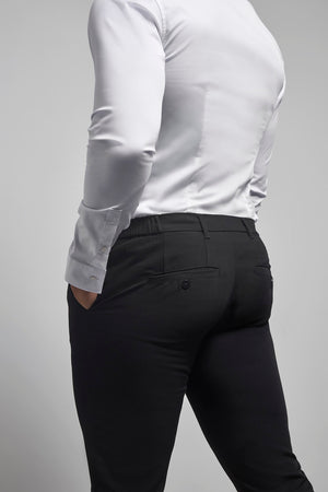 Muscle Fit Essential Trousers in Black
