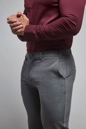 Muscle Fit Essential Trousers in Charcoal