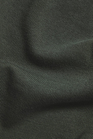 Pure Cotton Knitted Crew Neck Jumper in Khaki