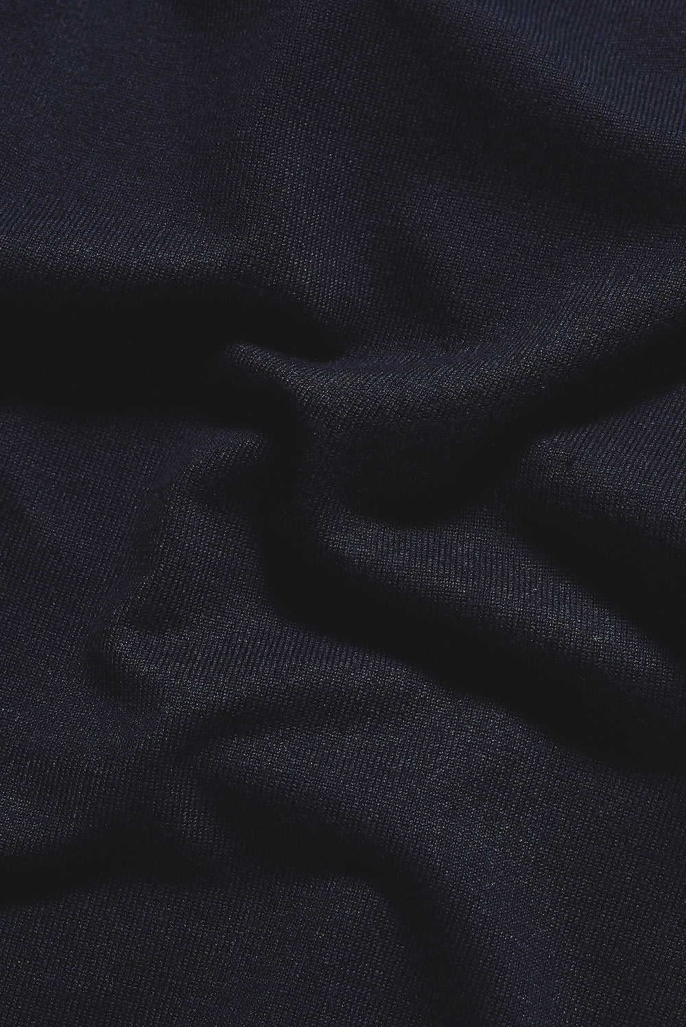 Fine Gauge Knitted T-Shirt in Inky Blue