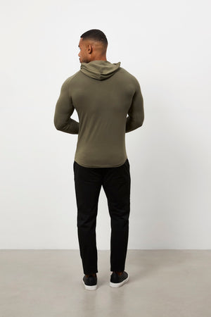 Hooded Top in Khaki