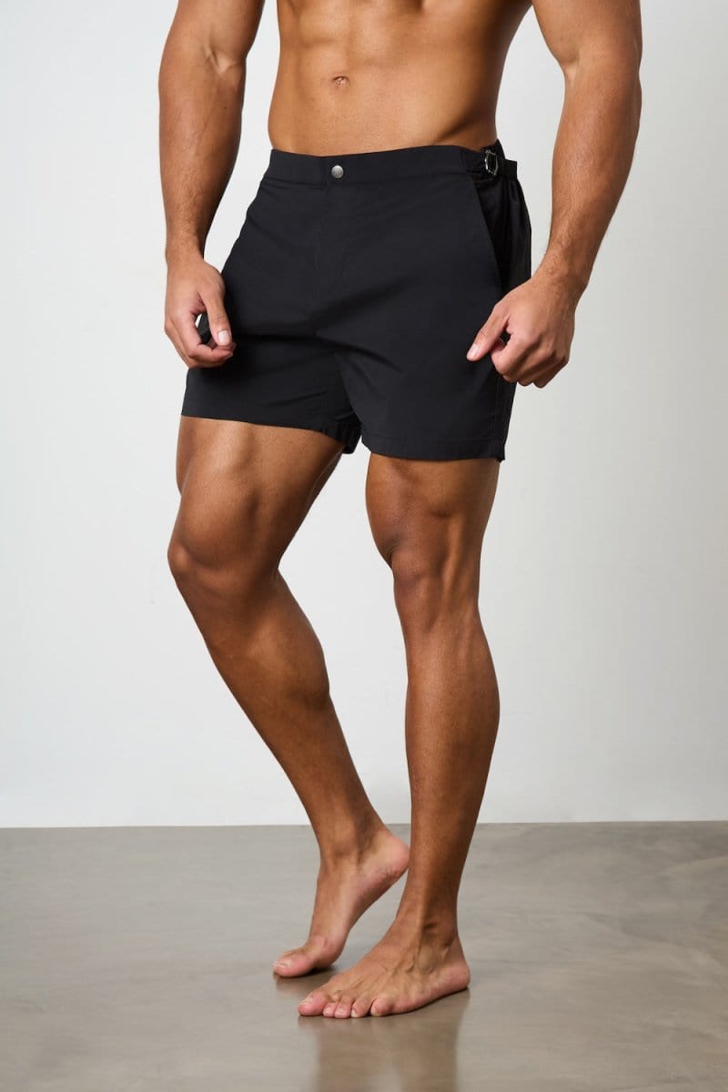 Hybrid Swim Short in Black - TAILORED ATHLETE - ROW