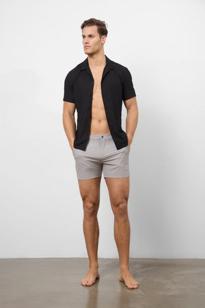 Hybrid Swim Short in Dark Putty - TAILORED ATHLETE - ROW