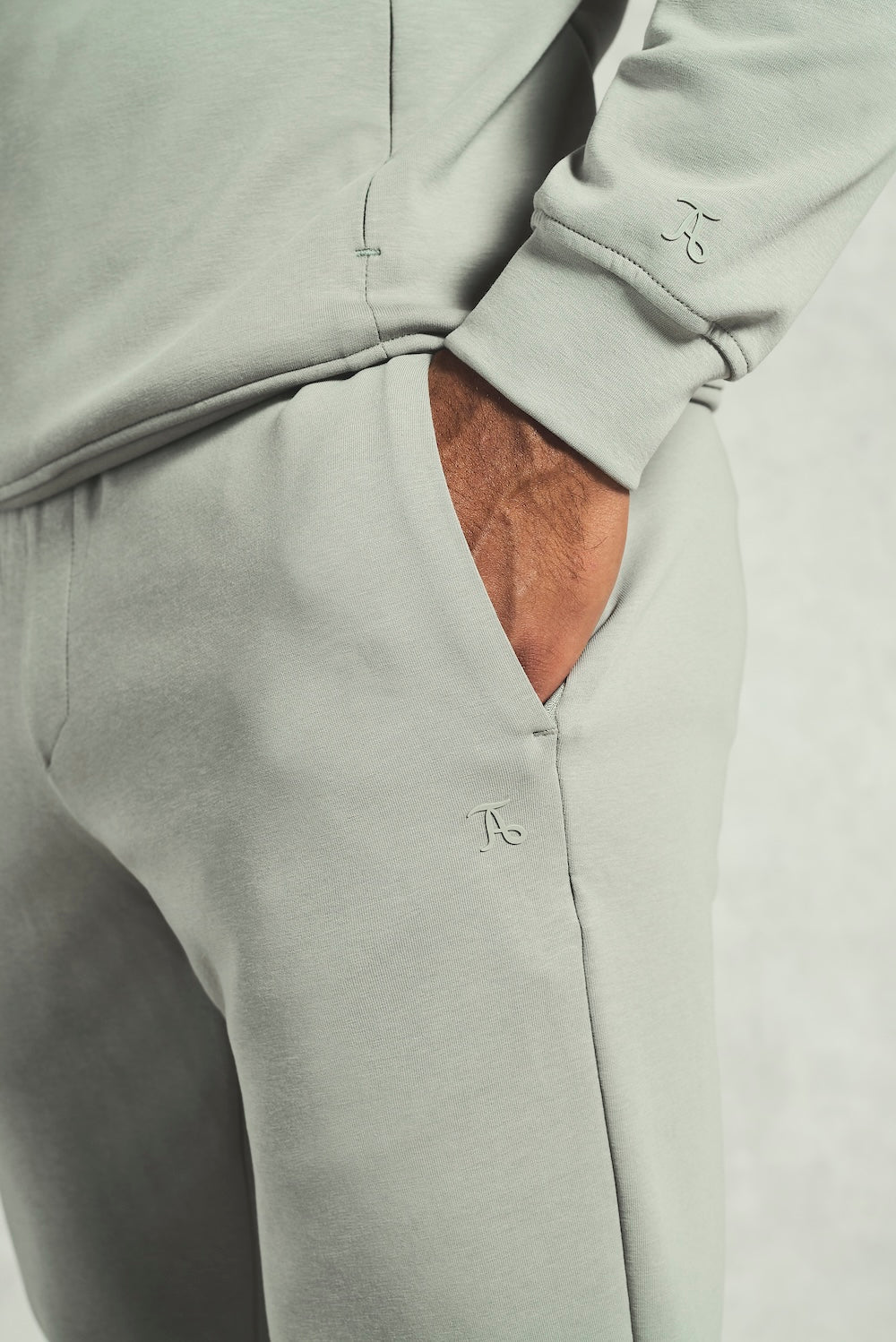 Interlock Sweat Jogger in Smoky Sage