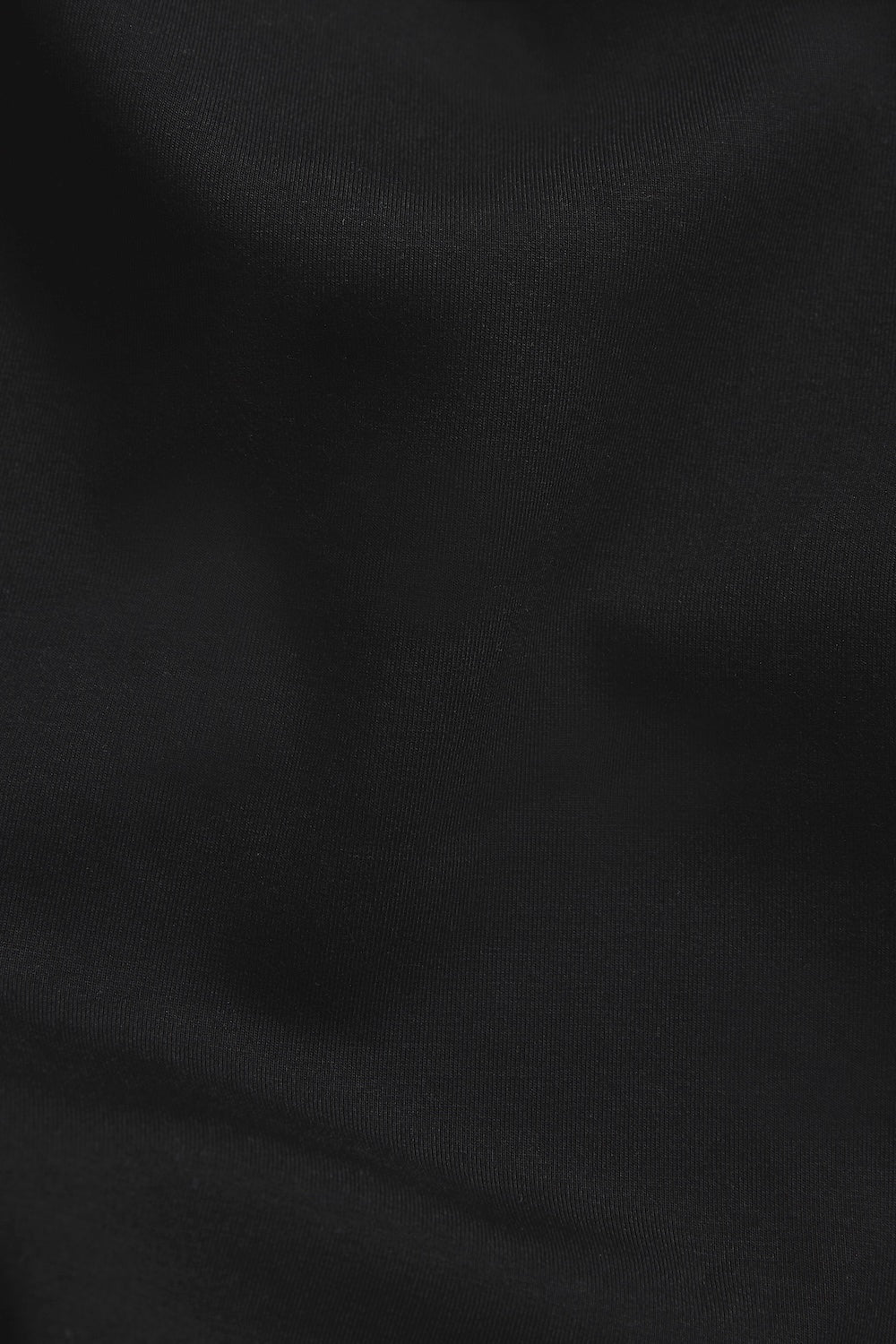 Lined Jersey Shacket in Black