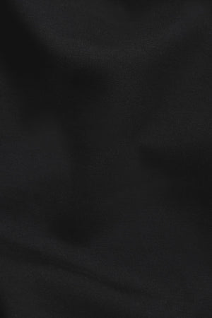 Lined Jersey Shacket in Black