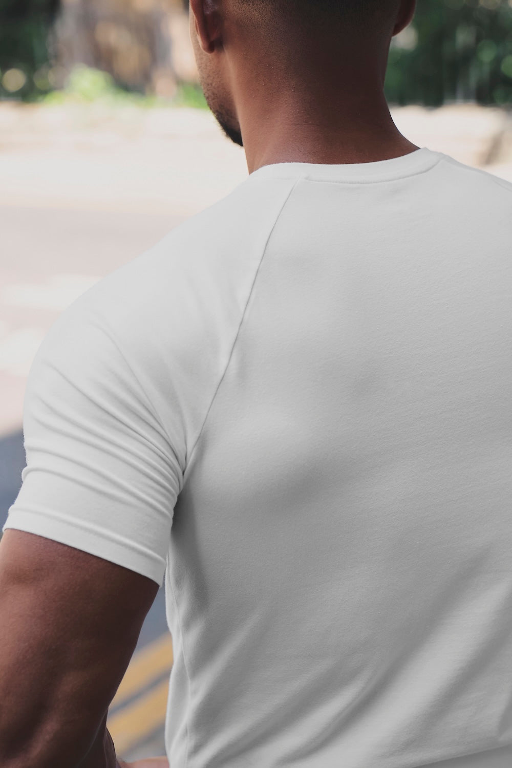 Mercerised Cotton T-Shirt in White
