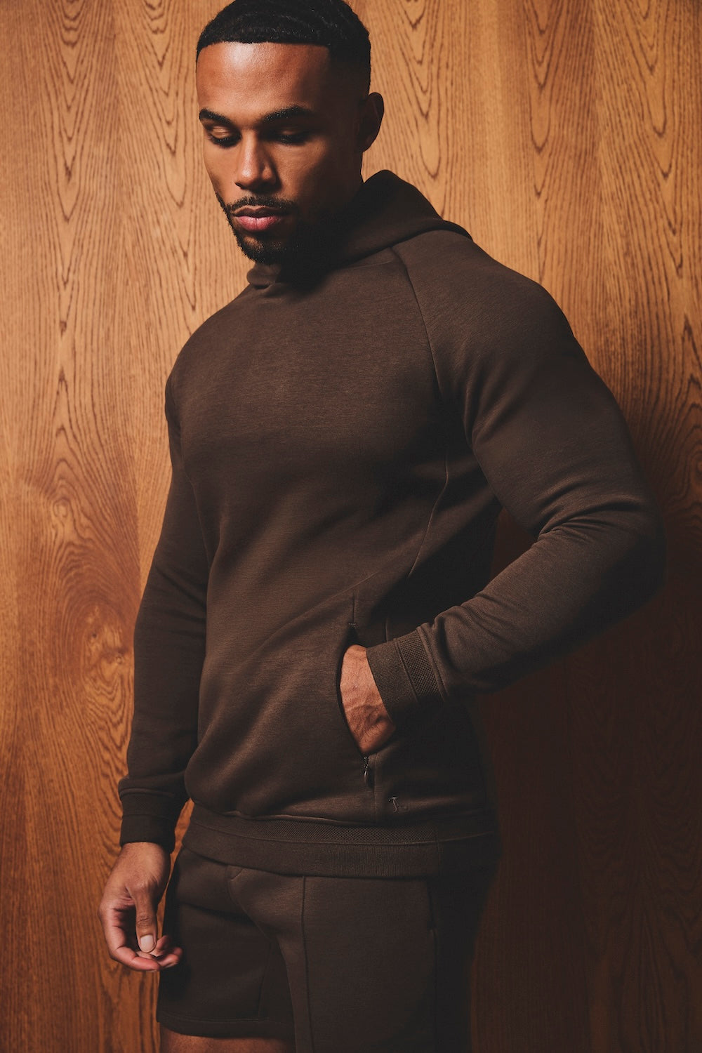 Luxe Sweat Hoodie in Chocolate
