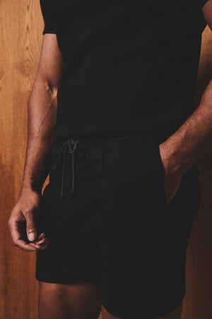 Luxe Sweat Shorts in Black