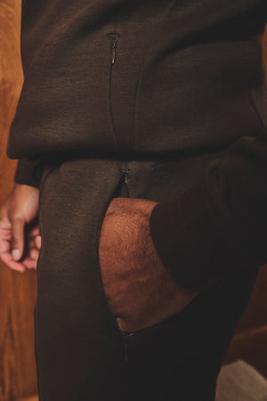 Luxe Sweat Shorts in Chocolate