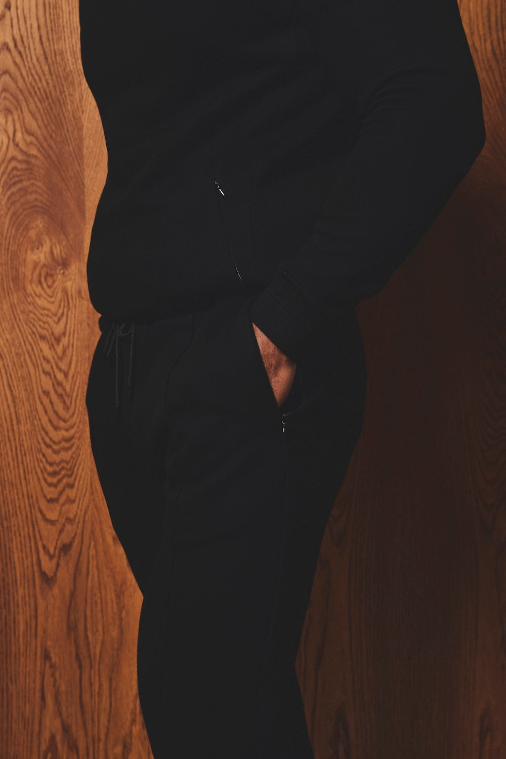 Luxe Sweat Smart Joggers in Black