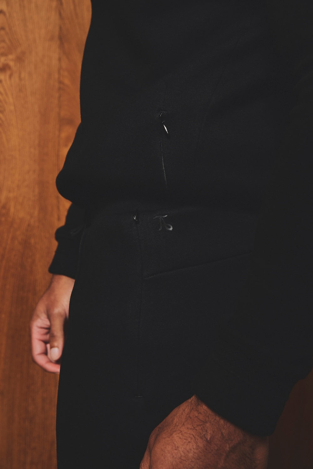 Luxe Sweat Smart Joggers in Black