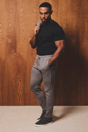 Luxe Sweat Smart Joggers in Mushroom