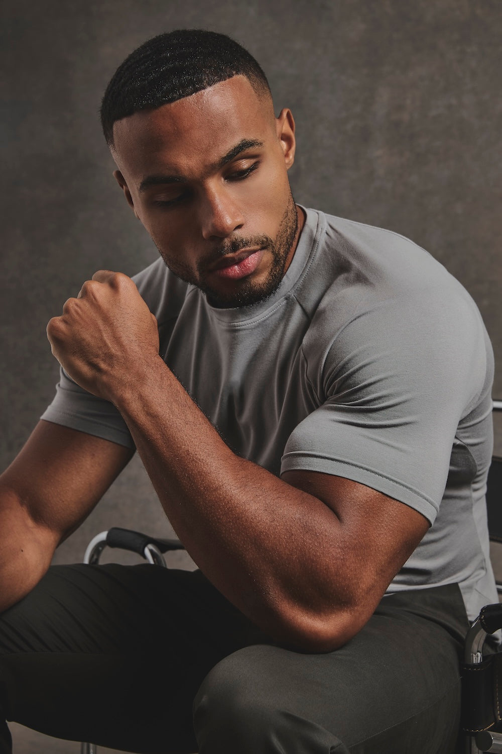 Muscle Fit T-Shirt in Grey