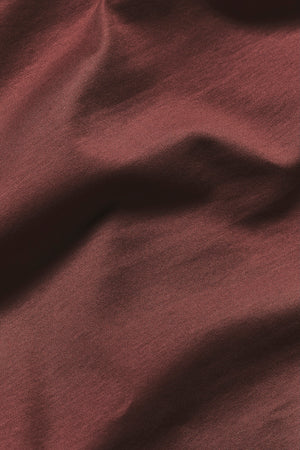 Mercerised Cotton T-Shirt in Burnt Terracotta