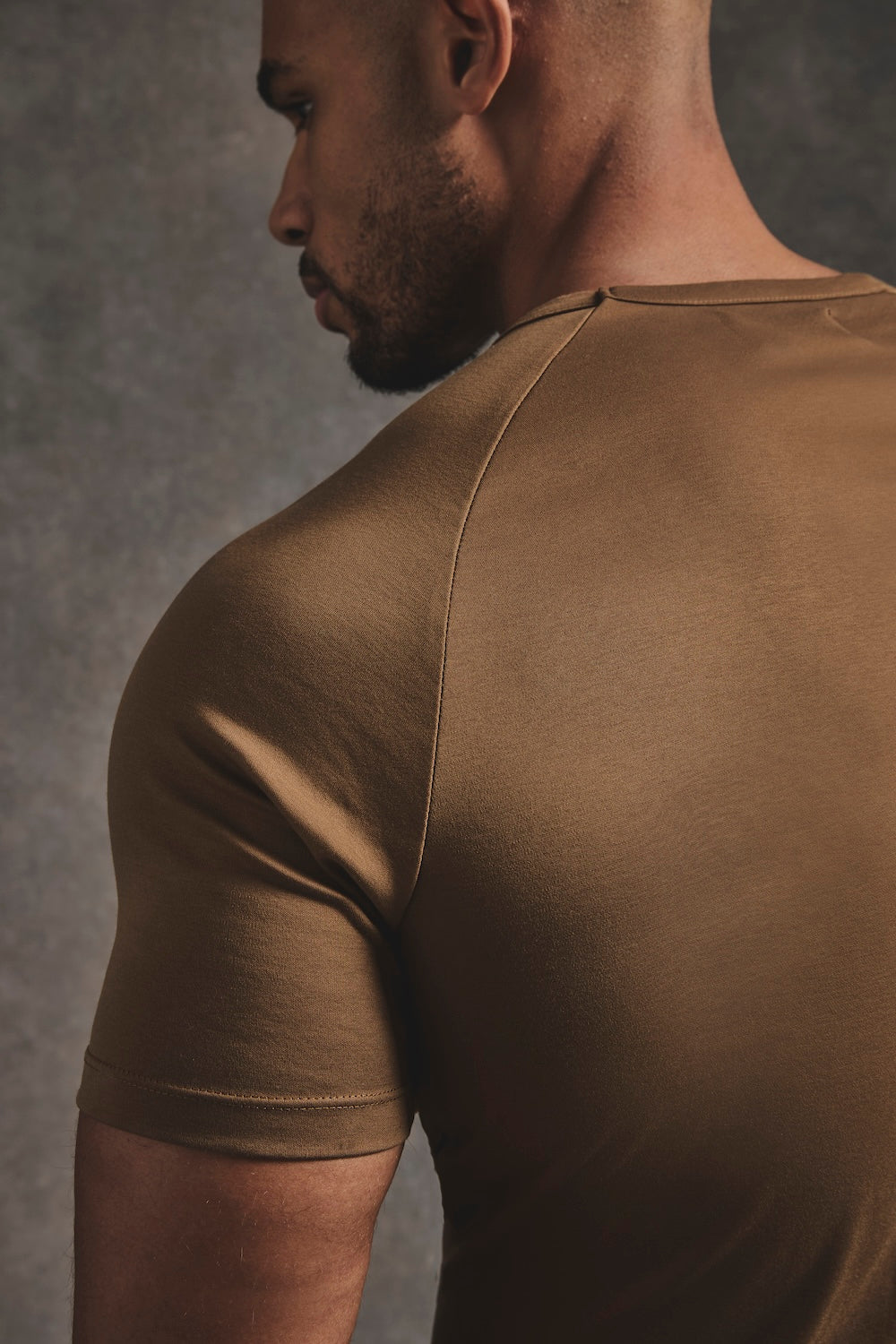 Mercerised Cotton T-Shirt in Chestnut