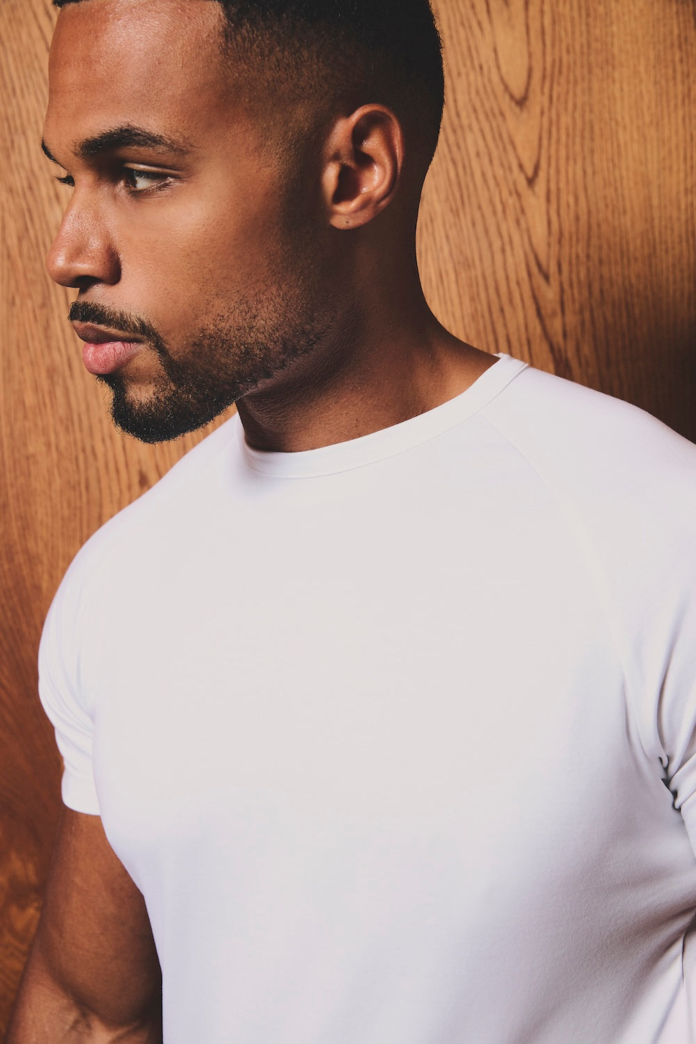 Mercerised Cotton T-Shirt in White