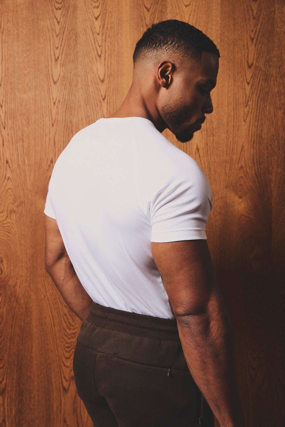 Mercerised Cotton T-Shirt in White