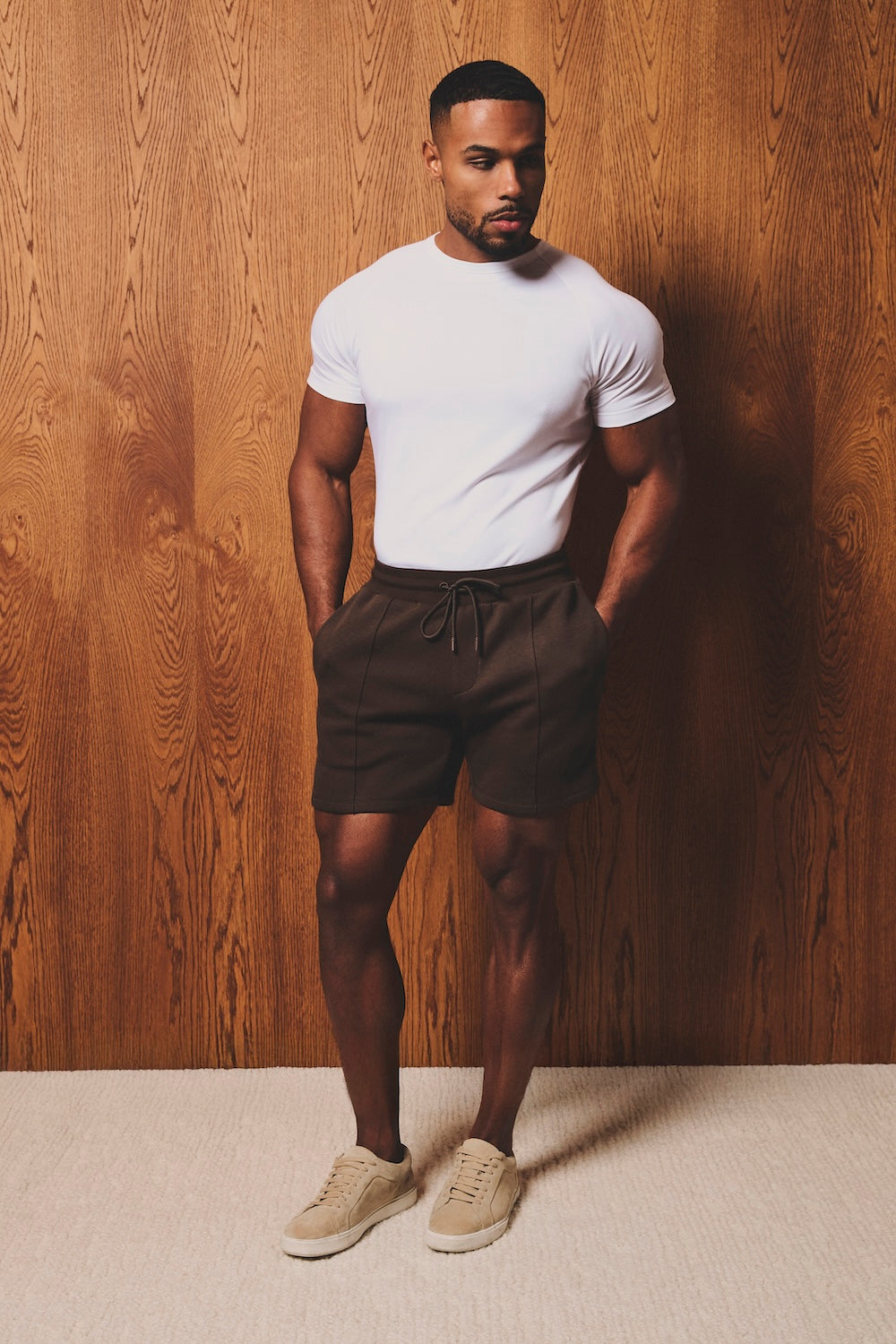 Mercerised Cotton T-Shirt in White