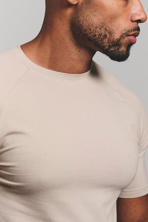 Muscle Fit T-Shirt in Sand