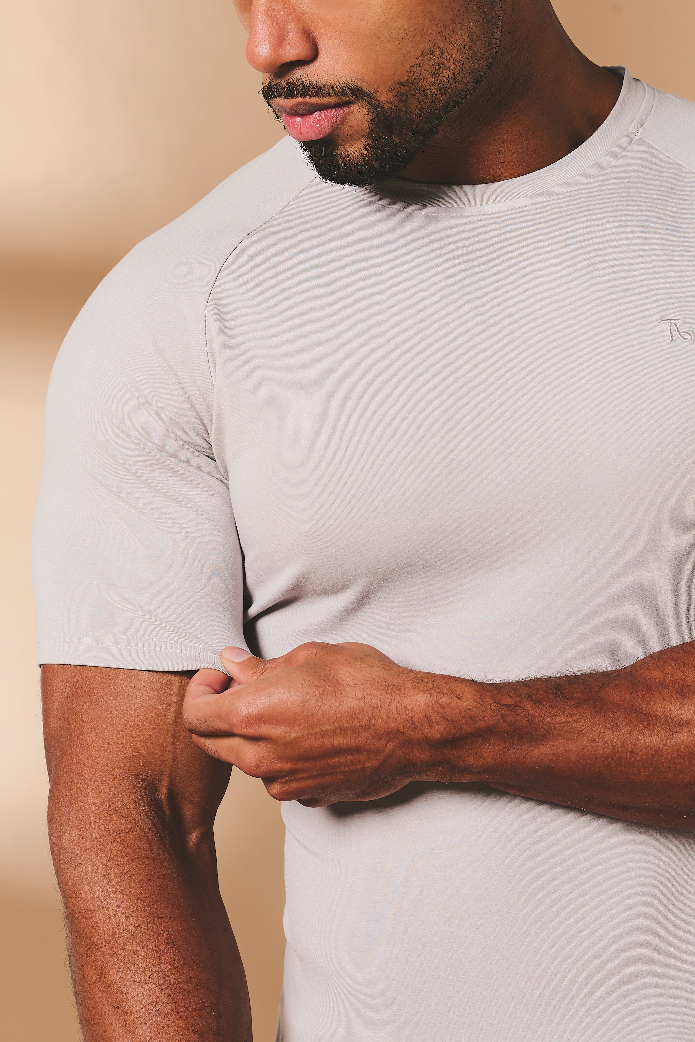 Muscle Fit T-Shirt in Soft Grey
