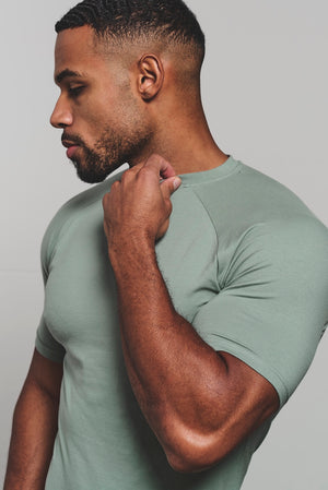 Muscle Fit T-Shirt in Sage