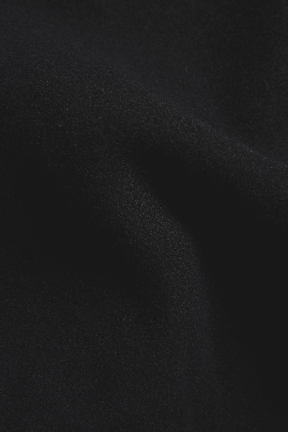 Single Breasted Overcoat in Black