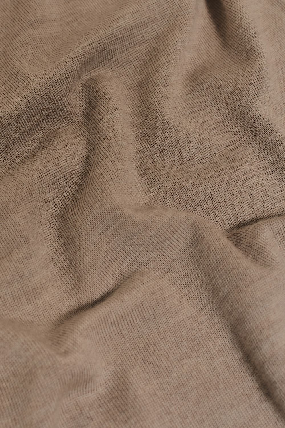 Extra Fine Merino Wool Polo Shirt in Neutral Marl
