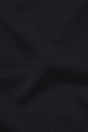 Extra Fine Merino Wool Crew Neck Jumper in Navy