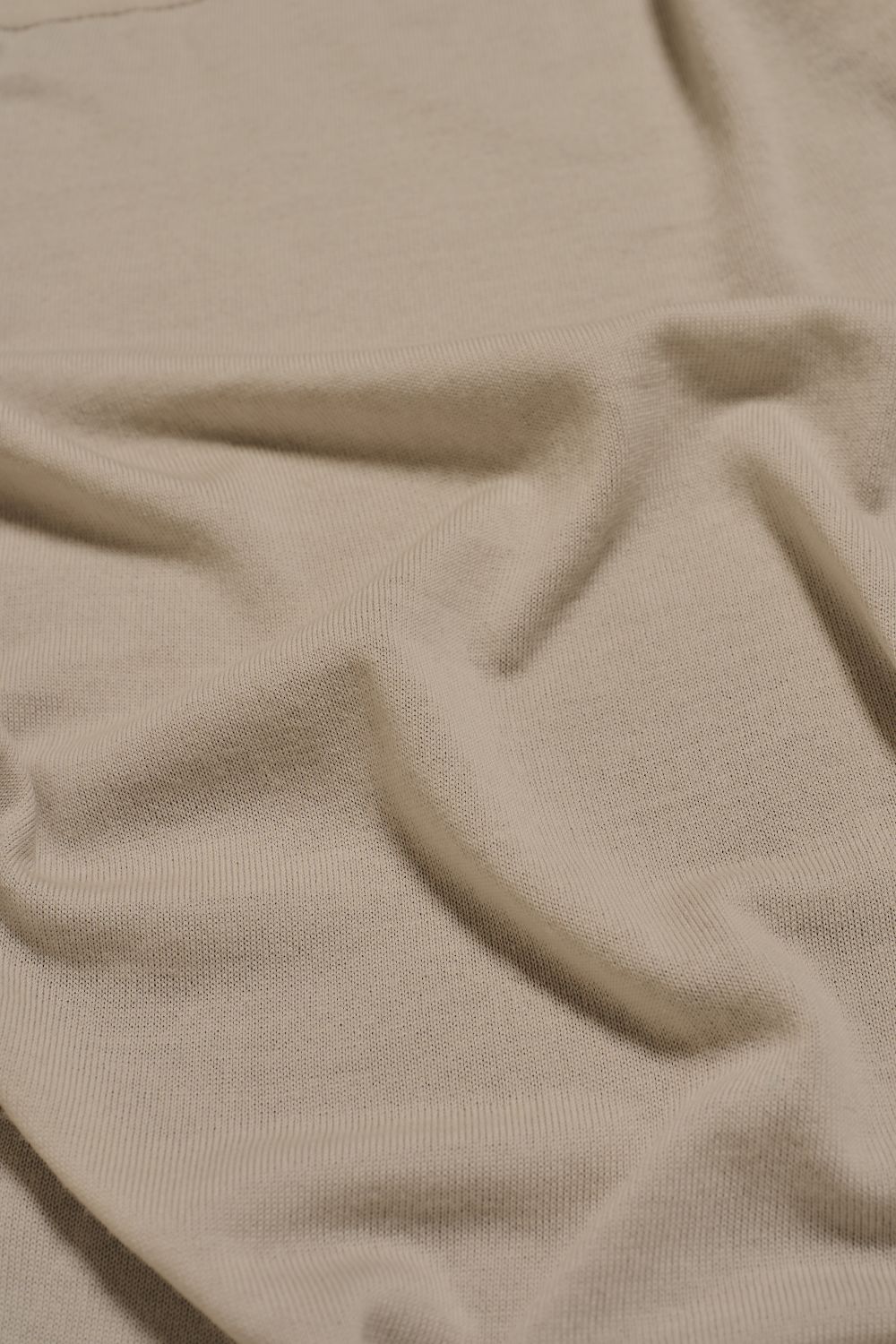 Extra Fine Merino Wool Knitted Zip Through in Ecru