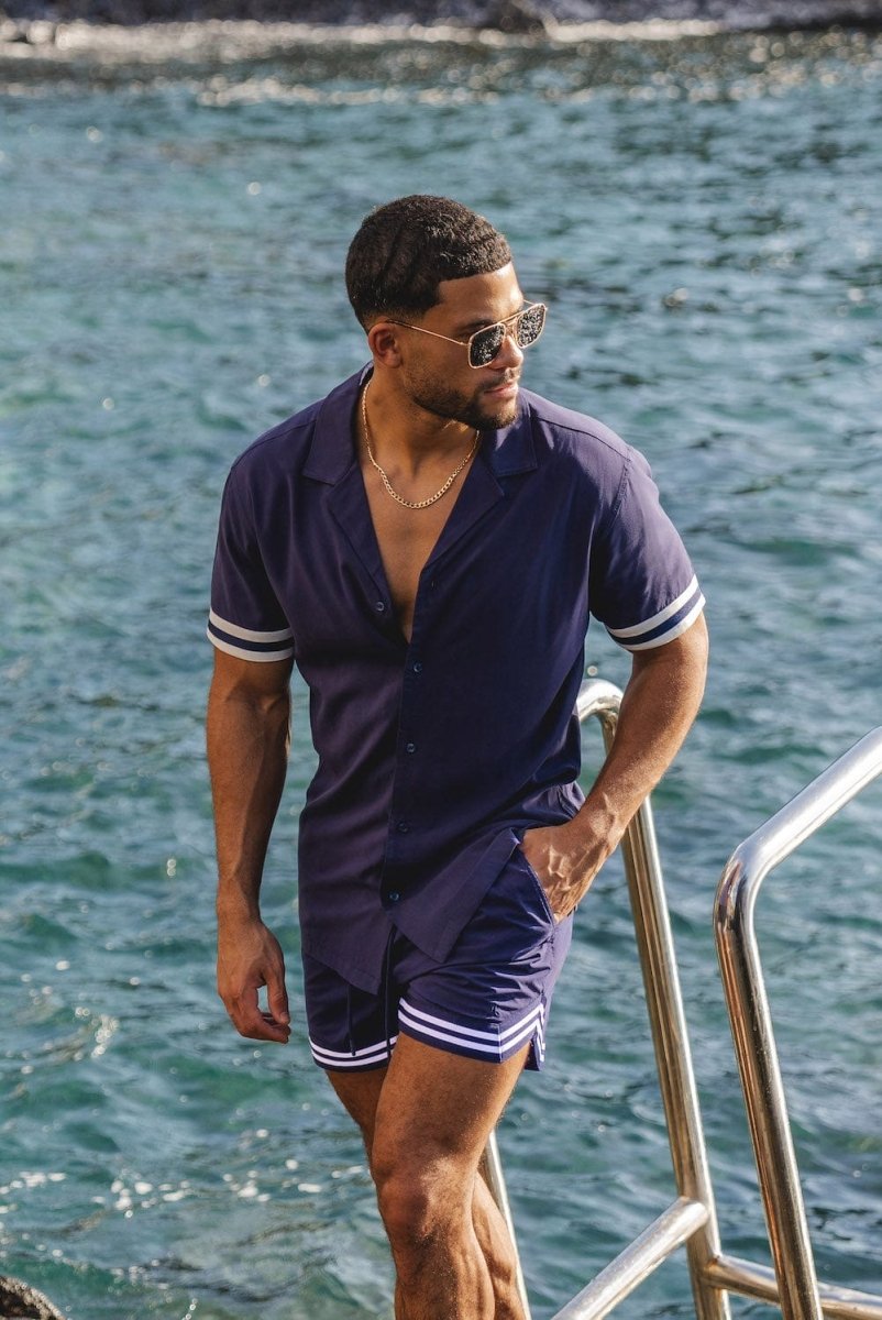 Resort Shirt in Navy - TAILORED ATHLETE - ROW