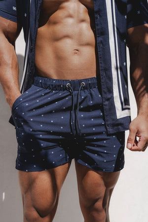 Printed Medallion Swim Short - TAILORED ATHLETE - ROW